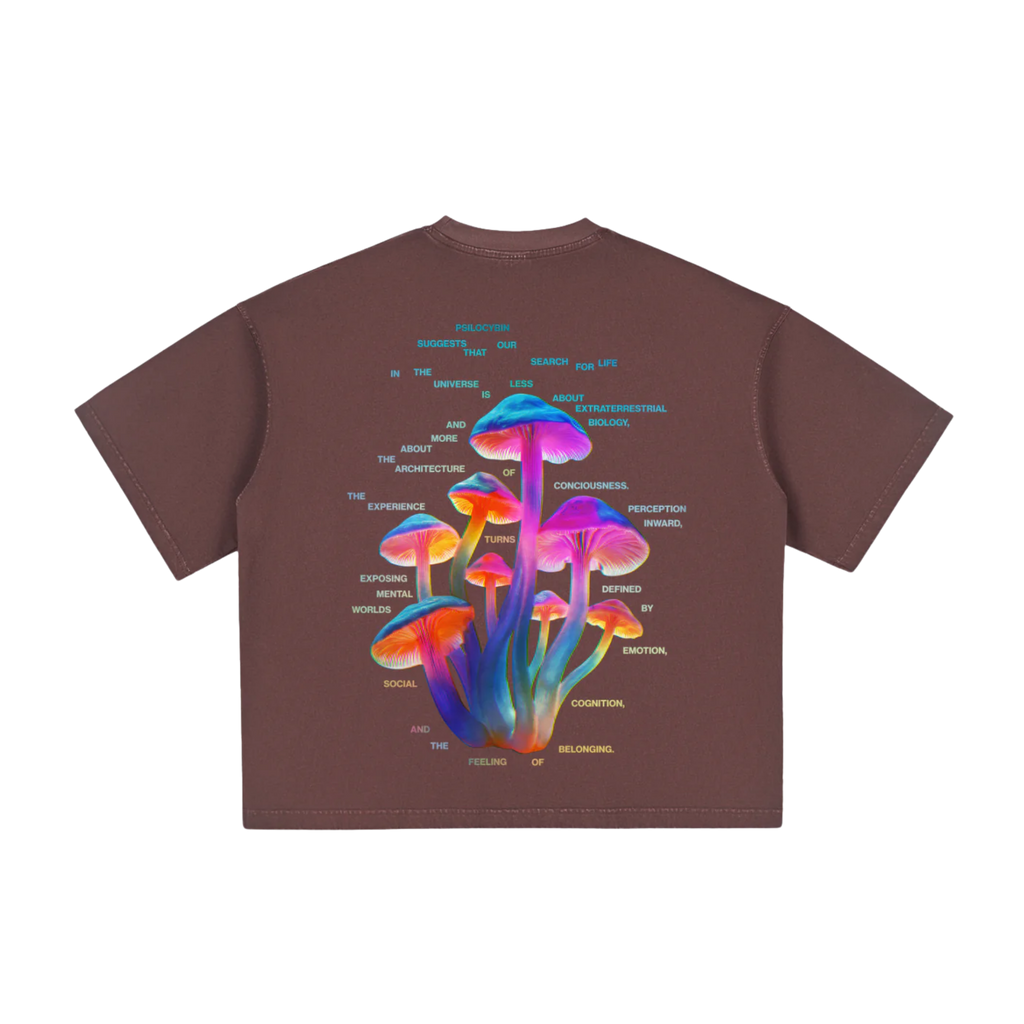 Psilocybine | T-shirt Boxy Vintage Délavé