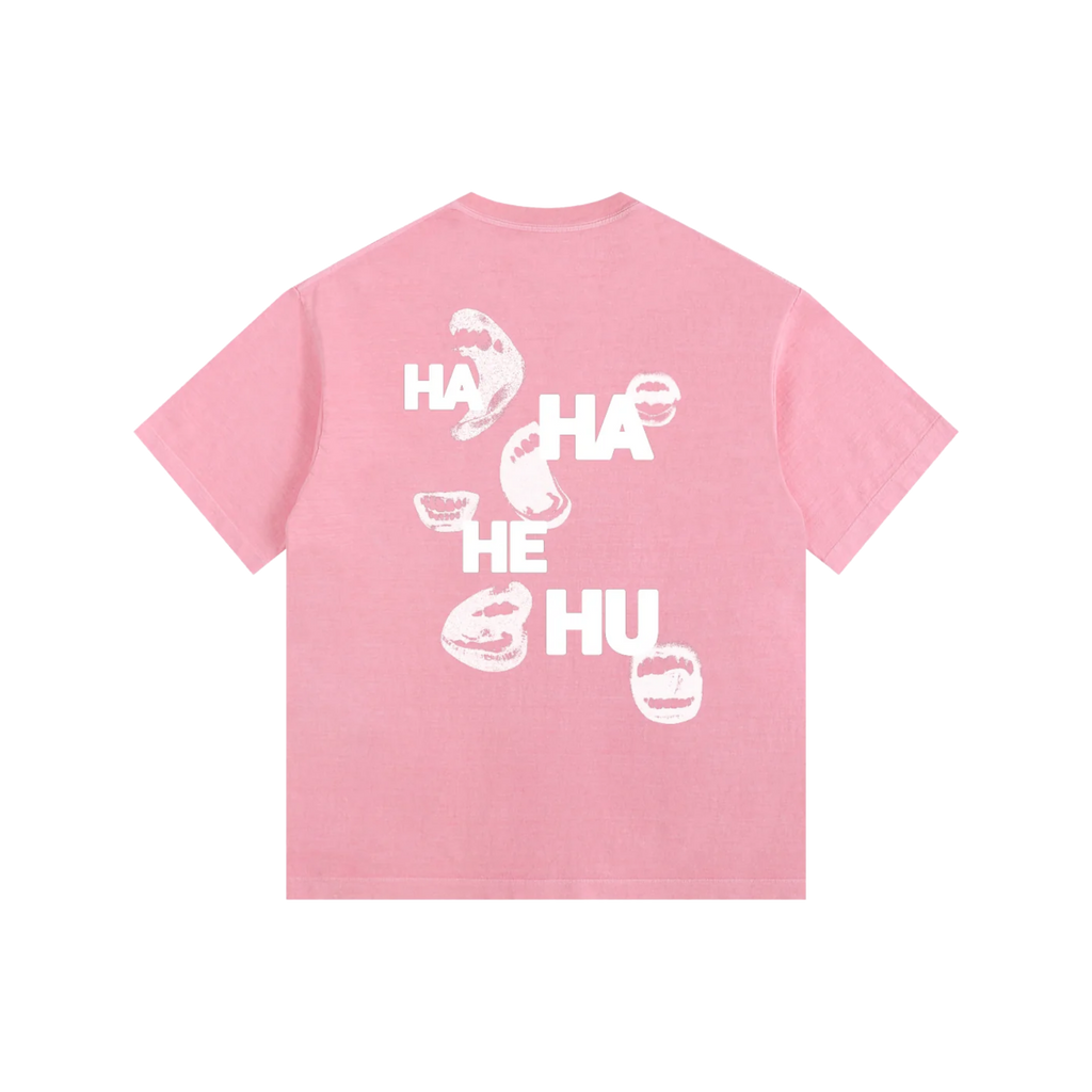 Ha Ha He Hu | Vintage Washed Oversized T-Shirt