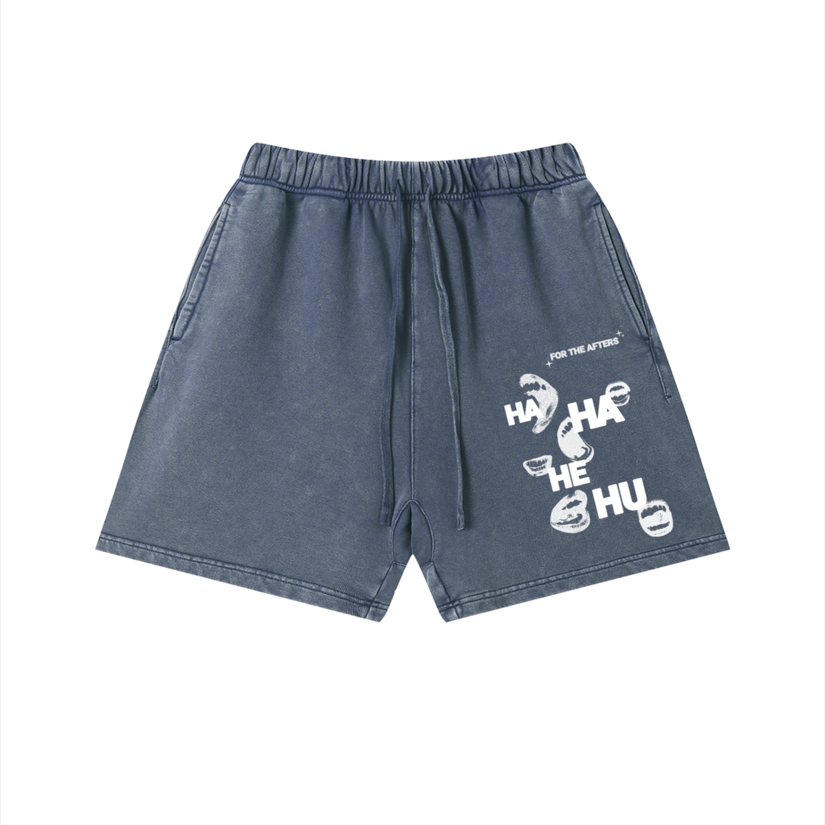 Ha Ha He Hu... Shorts :) | Unisex Vintage Wash Cotton Shorts