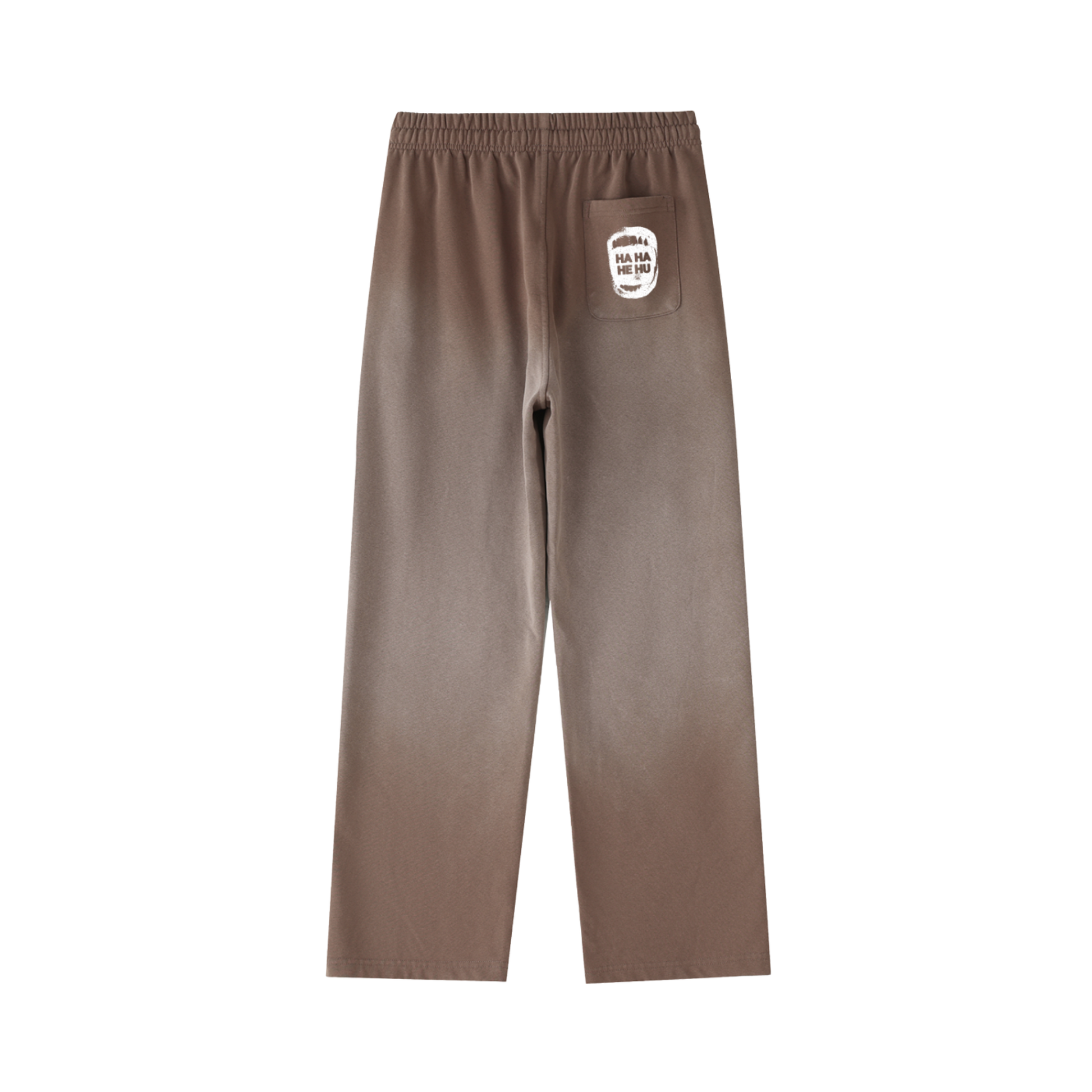 Ha Ha He Hu... Sweatpants :) | Vintage Washed Gradient Straight-Leg Sweatpants