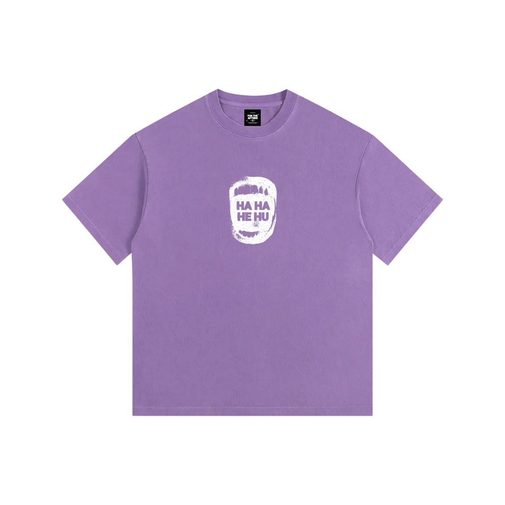 Ha Ha He Hu | Vintage Washed Oversized T-Shirt