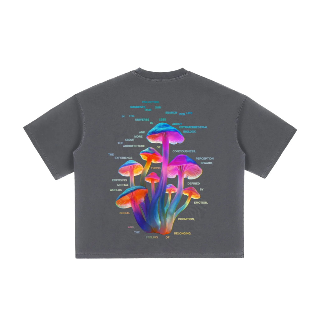 Psilocybine | T-shirt Boxy Vintage Délavé