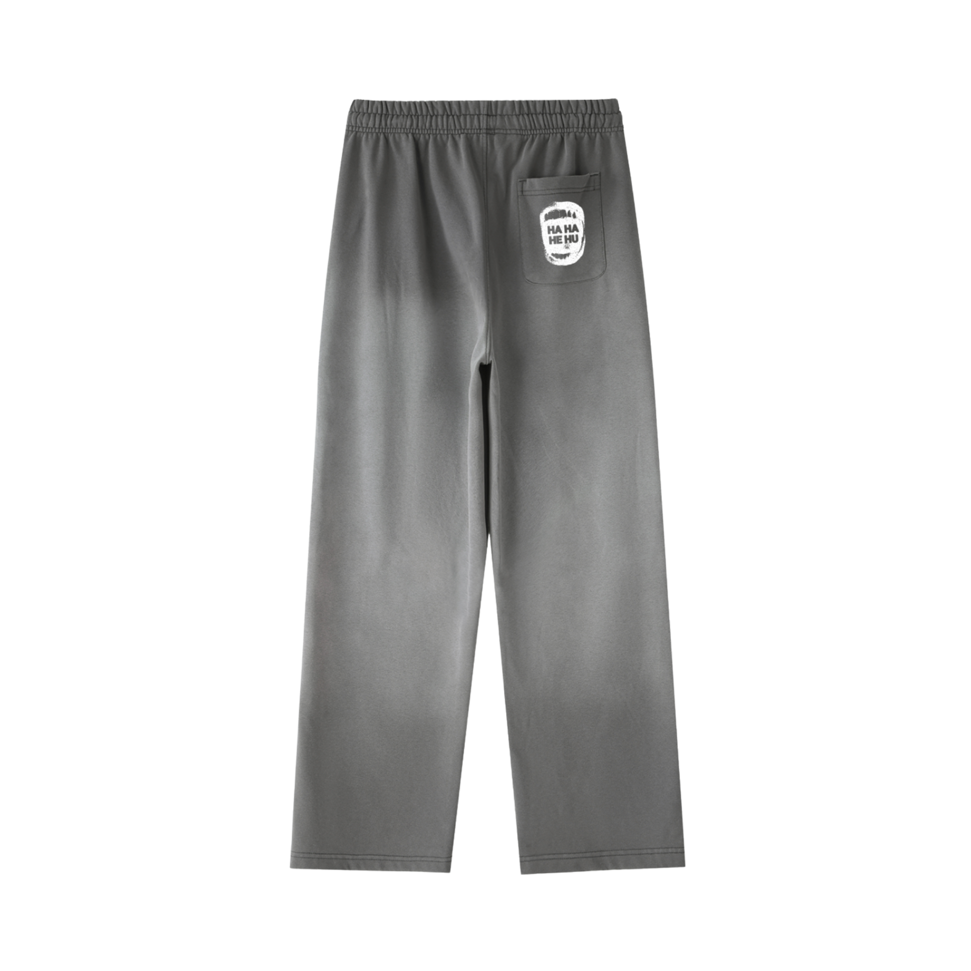 Ha Ha He Hu... Sweatpants :) | Vintage Washed Gradient Straight-Leg Sweatpants
