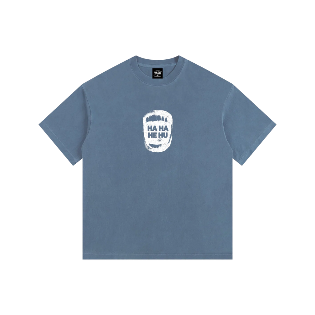 Ha Ha He Hu | Vintage Washed Oversized T-Shirt