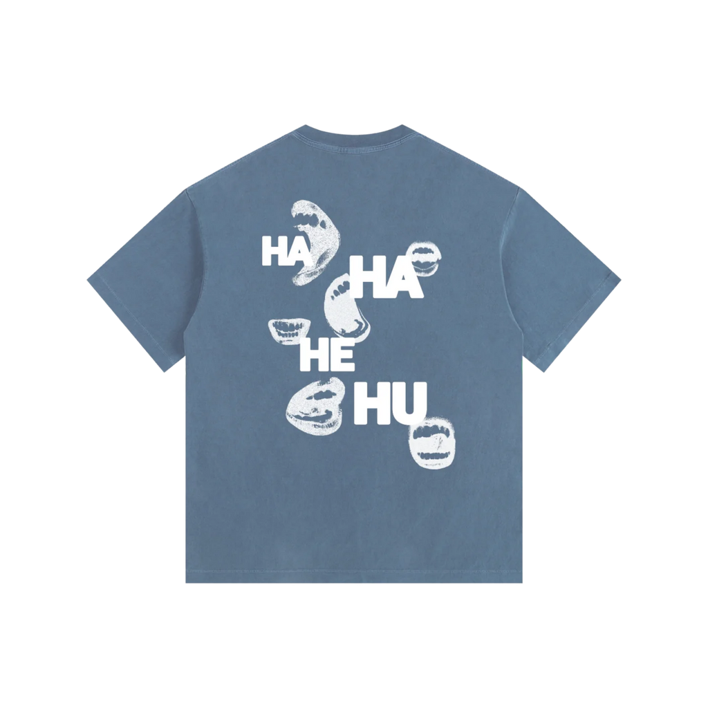 Ha Ha He Hu | Vintage Washed Oversized T-Shirt