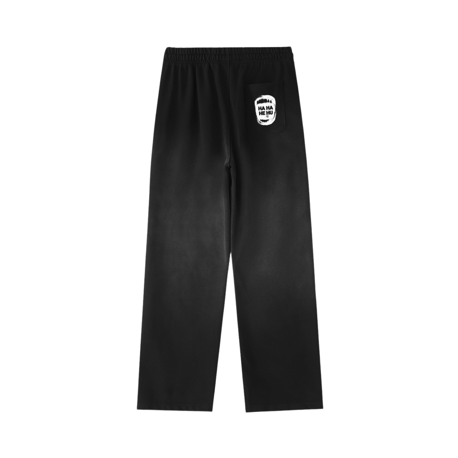 Ha Ha He Hu... Sweatpants :) | Vintage Washed Gradient Straight-Leg Sweatpants