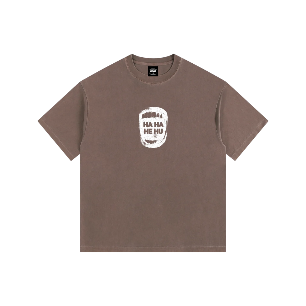 Ha Ha He Hu | Vintage Washed Oversized T-Shirt