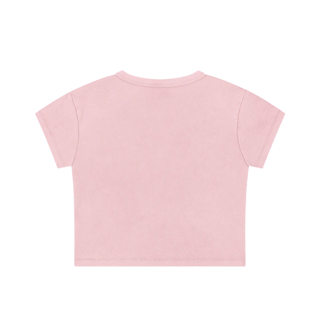 Mamacita | Snow Washed Crop Top Baby Tee