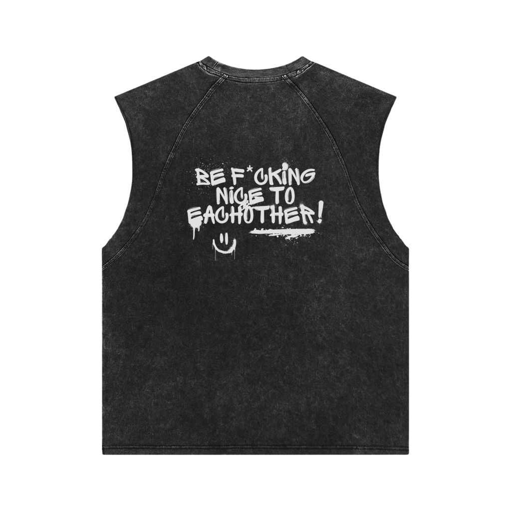 What He Said | Acid Washed Tank Top