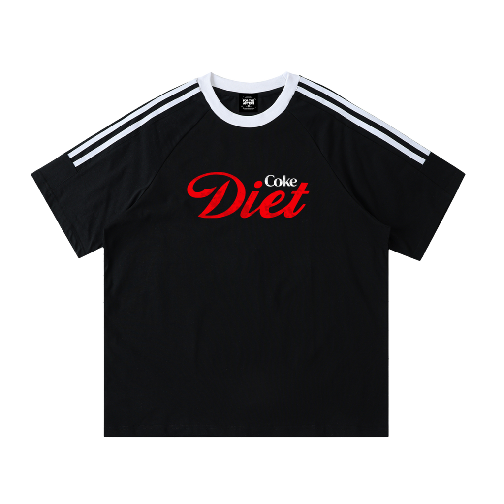 Coke Diet | T-shirt à épaules tombantes et ruban contrastant