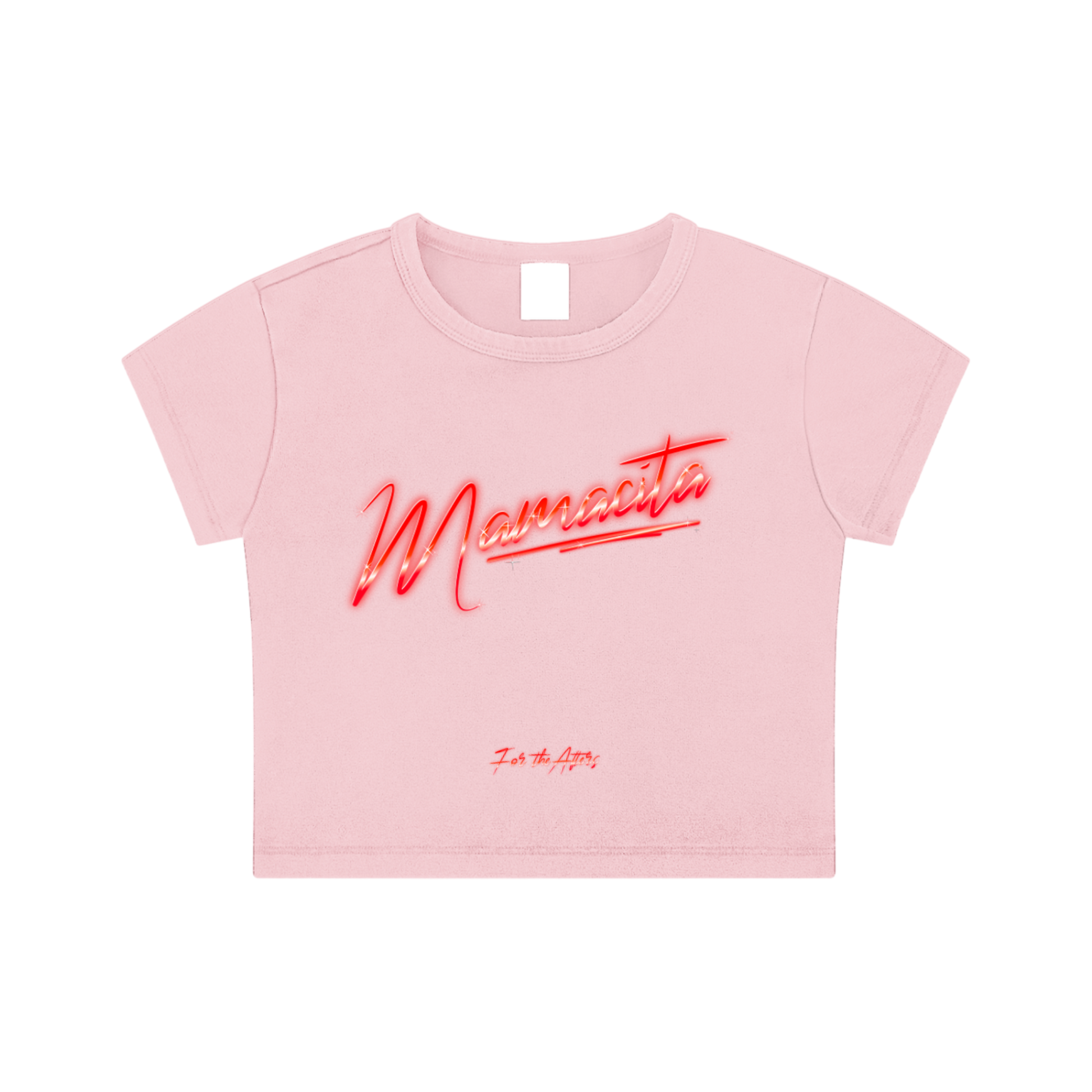 Mamacita | Snow Washed Crop Top Baby Tee