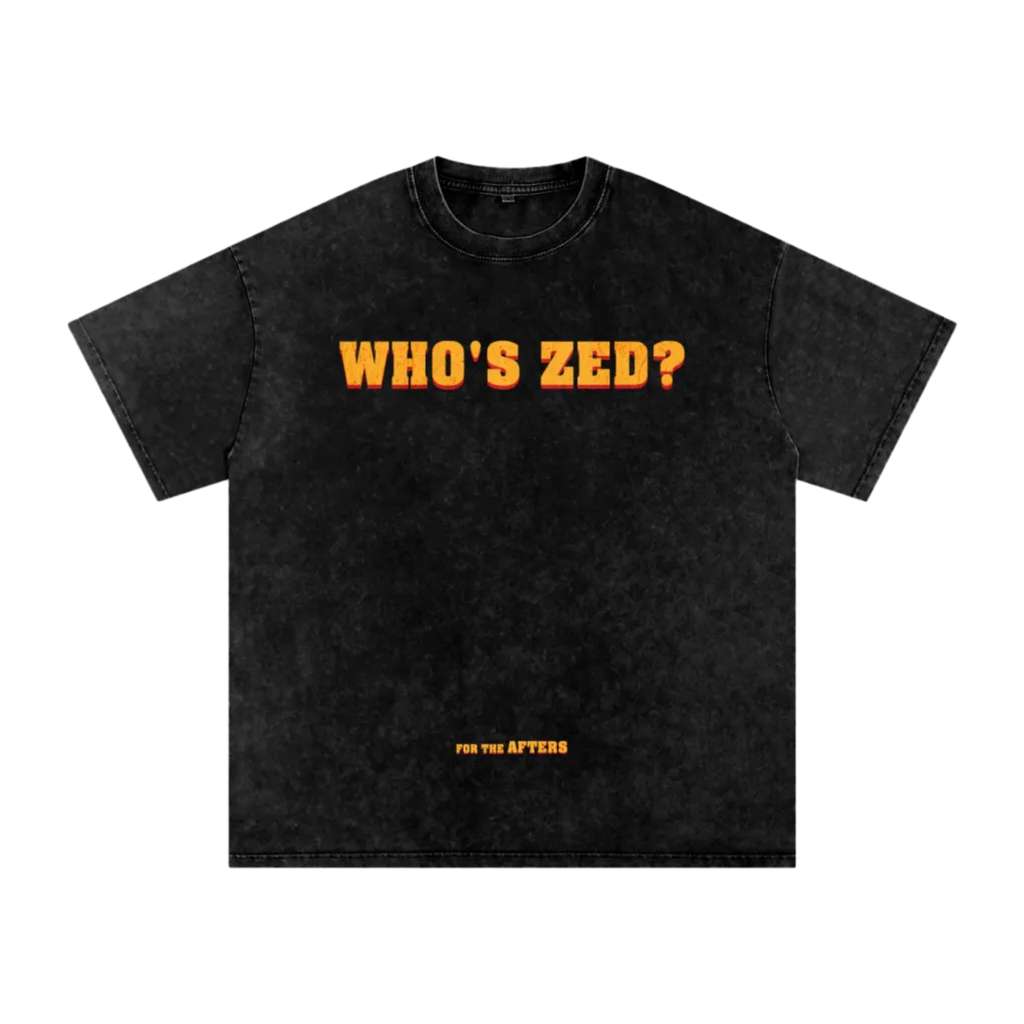 Who's Zed? | Acid Wash Oversized T-Shirt