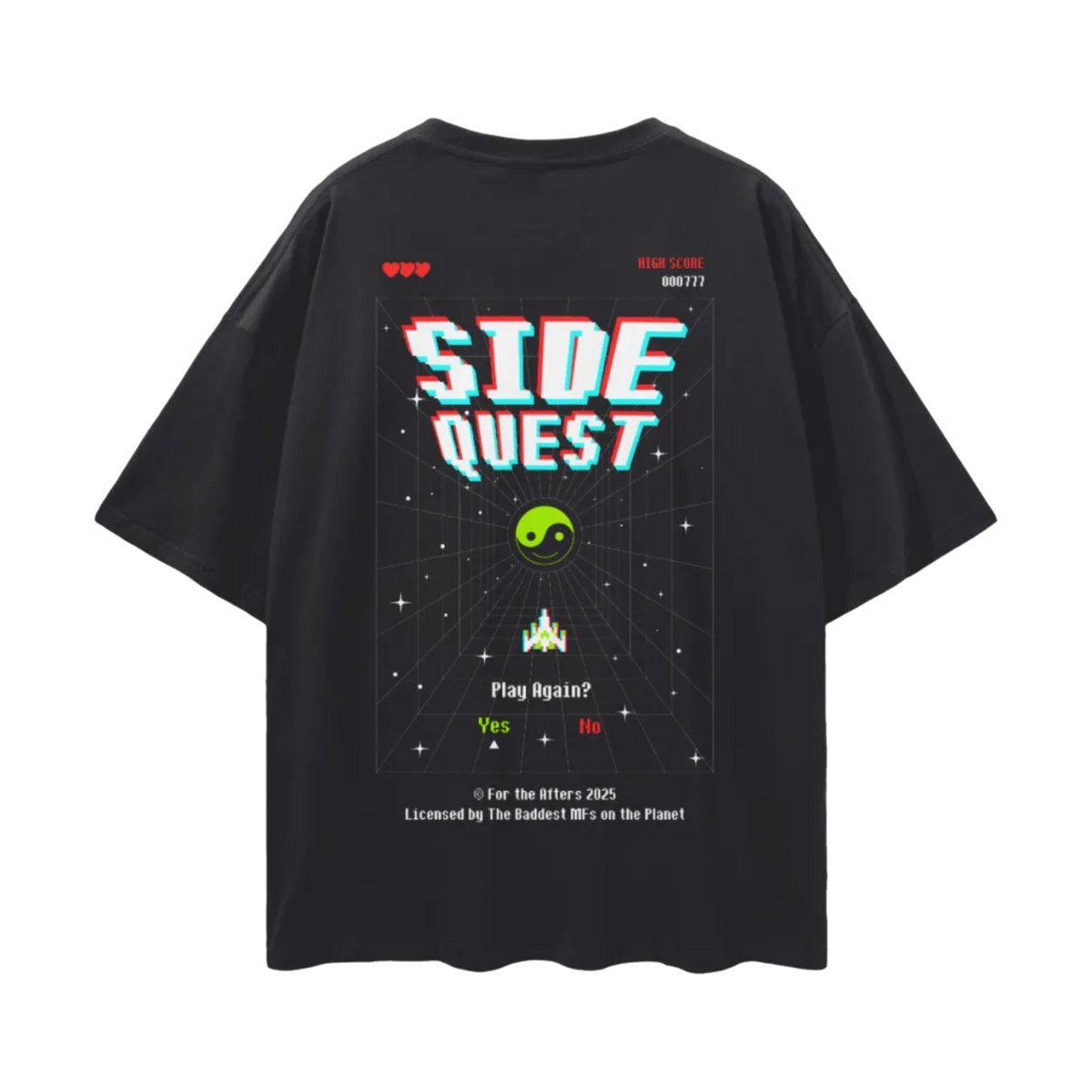 Side Quest | Oversized Deep Drop Shoulder Tee – For the Afters