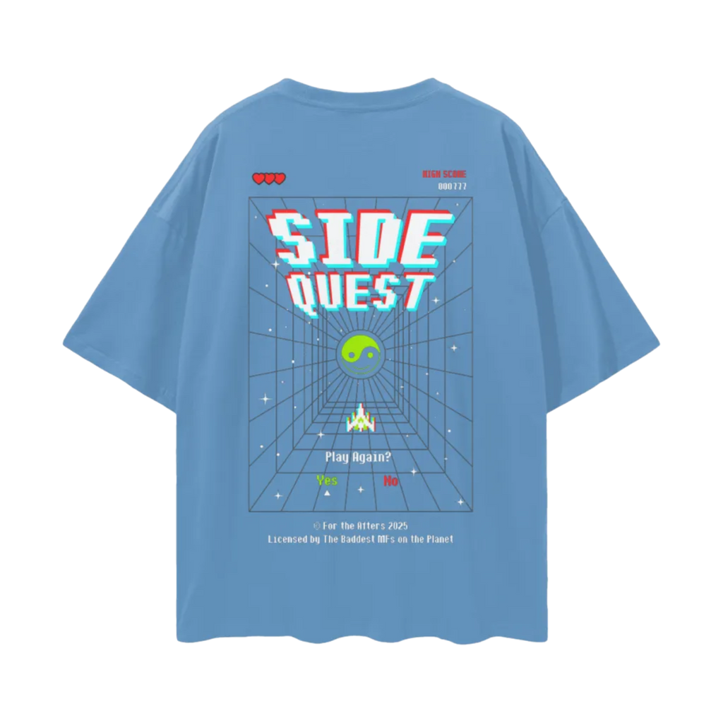 Side Quest | Oversized Deep Drop Shoulder Tee
