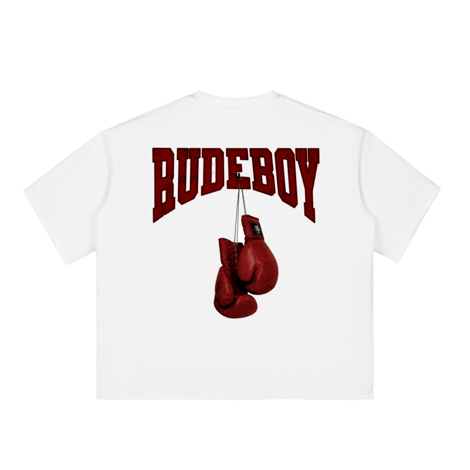 Rocky Rudeboy | Boxy Half-Sleeve Raw-Edge T-Shirt