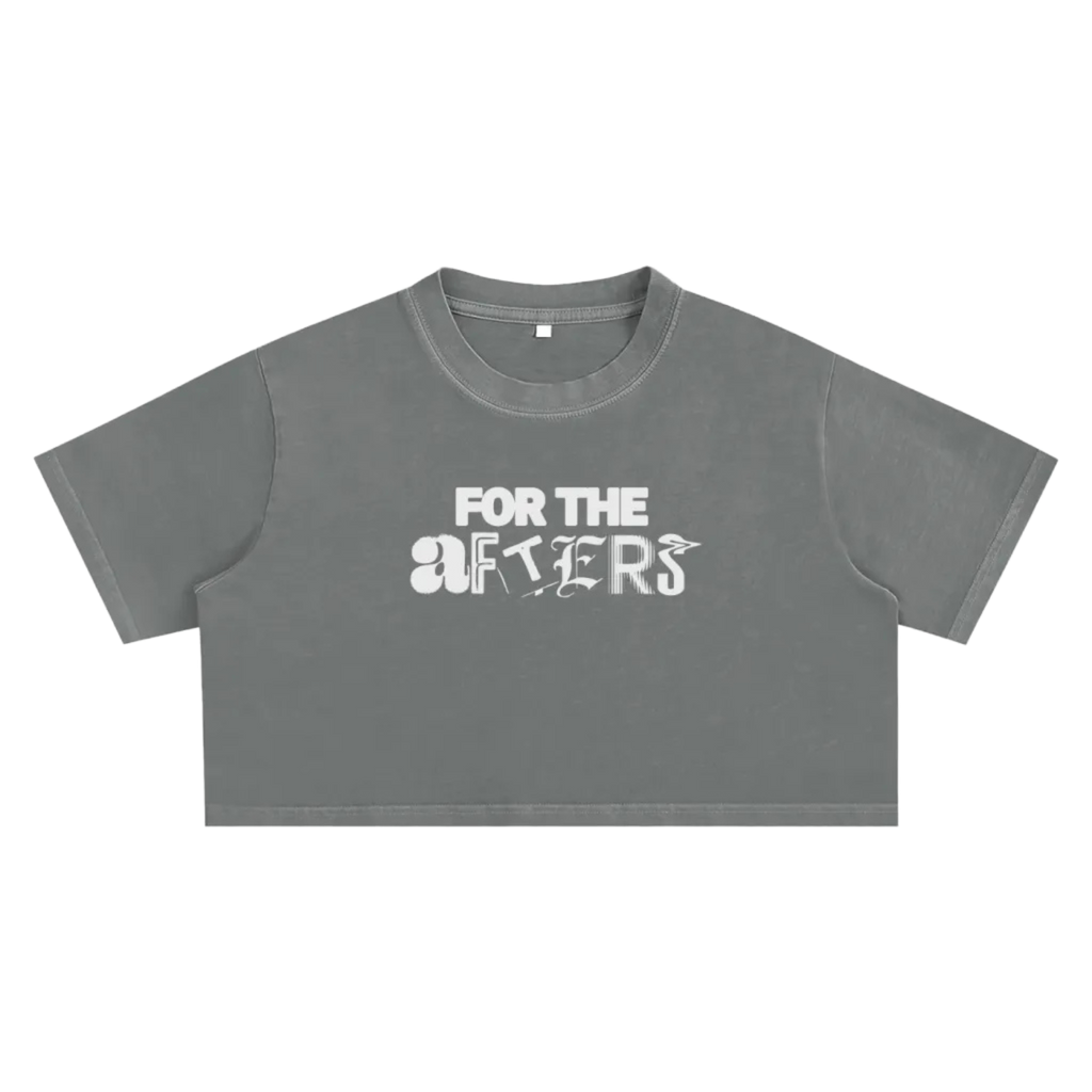 Keep Raves Weird | Snow Washed Crop Top