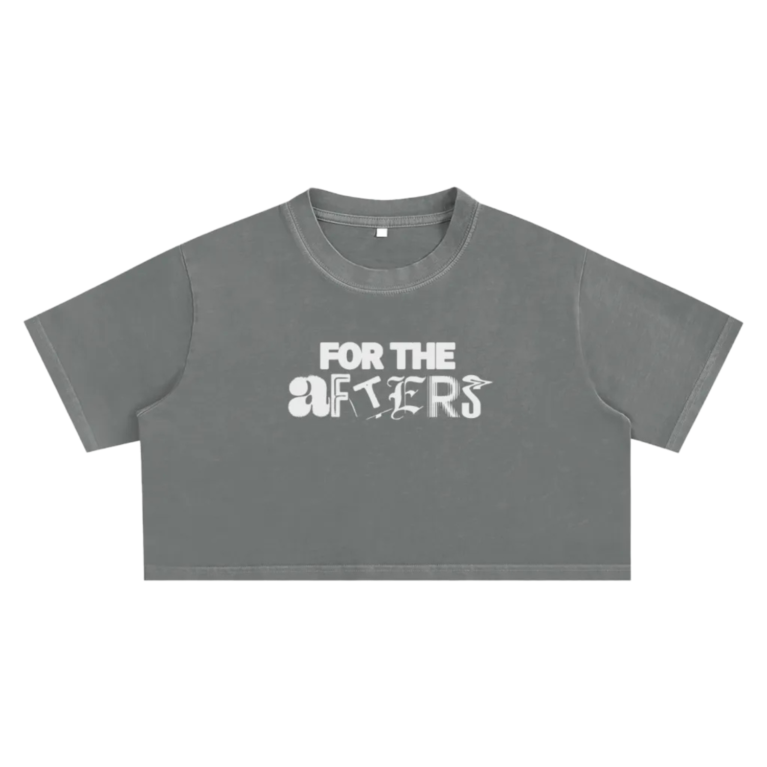 Keep Raves Weird | Snow Washed Crop Top