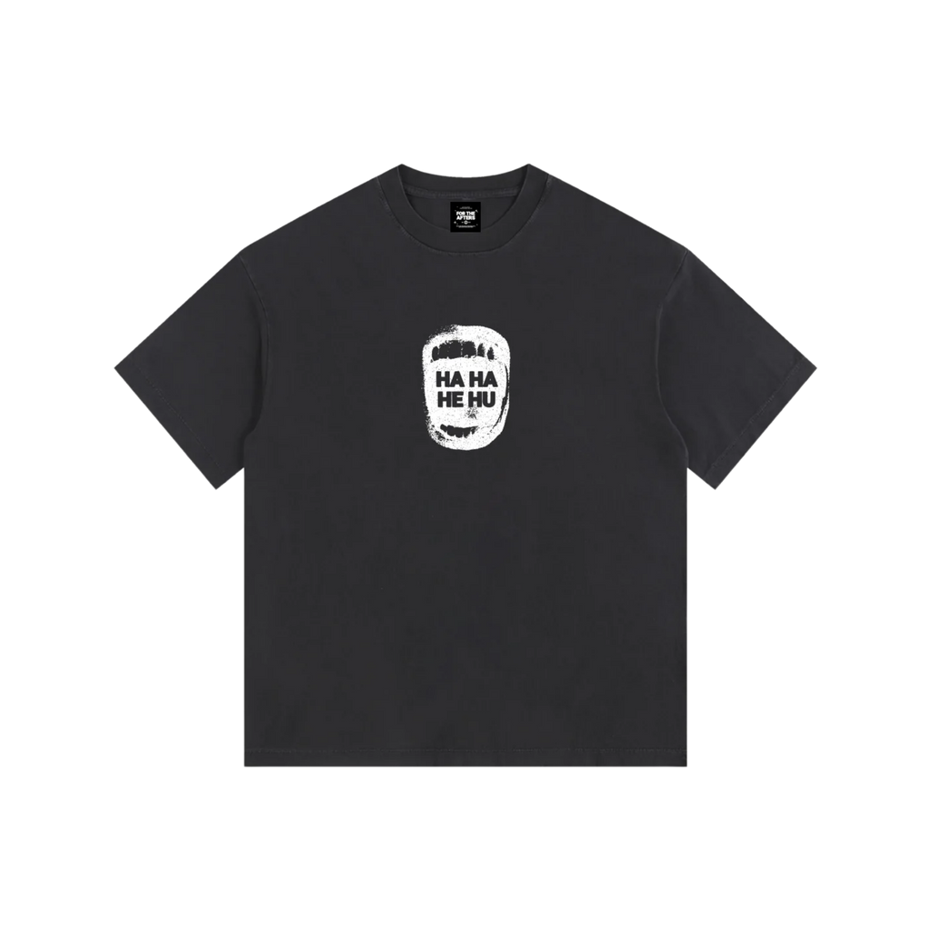 Ha Ha He Hu | Vintage Washed Oversized T-Shirt