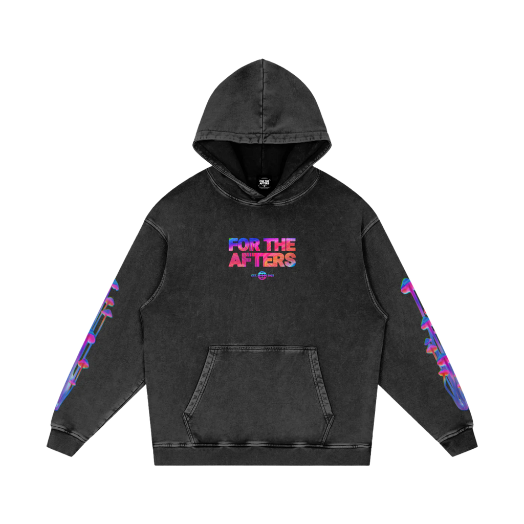 Psilocybine | Hoodie surdimensionné délavé à l'acide