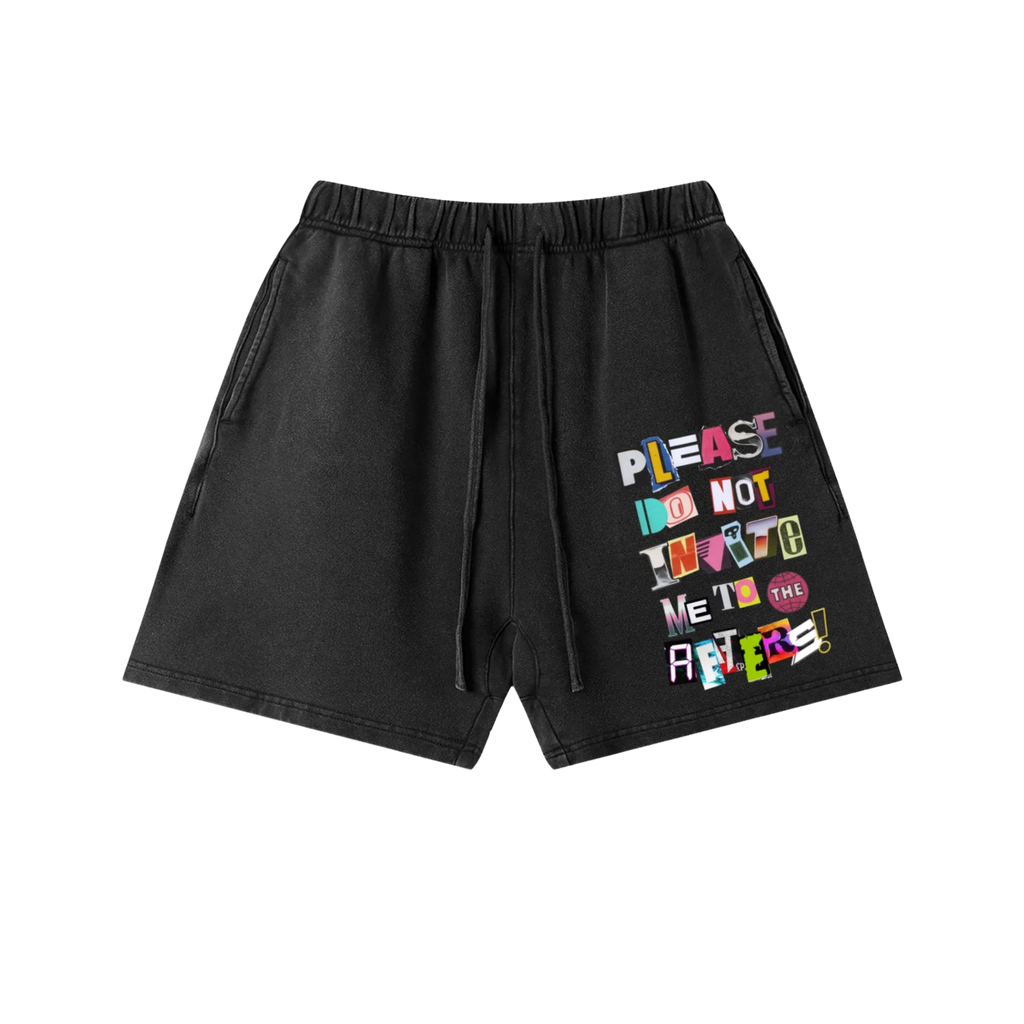 Do NOT Invite Me!! | Unisex Vintage Wash Cotton Shorts