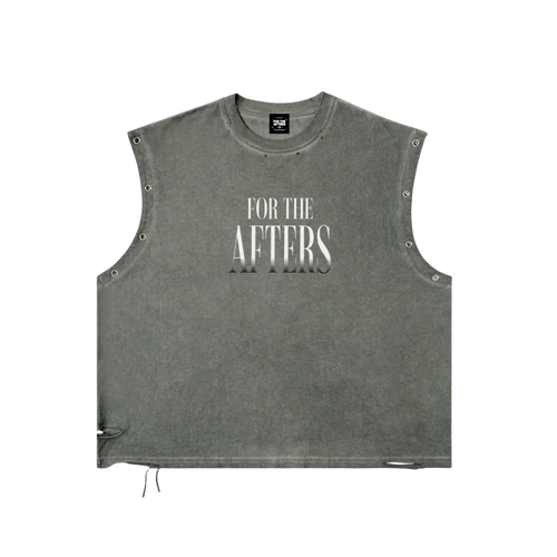 139 Flex on Dem | Distressed Grommet Eyelet Tank Top