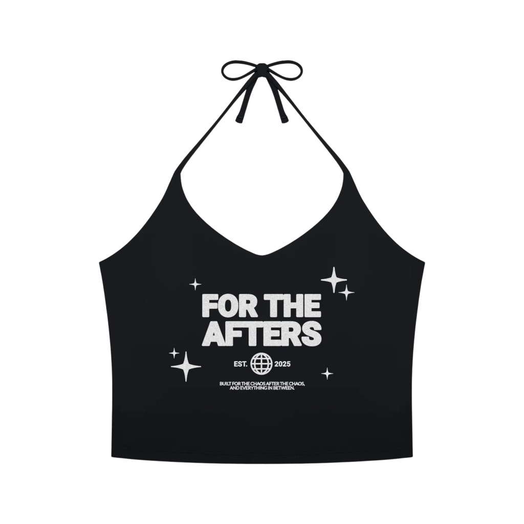 For the Afters | Women’s Halter Yoga Crop Tank Top