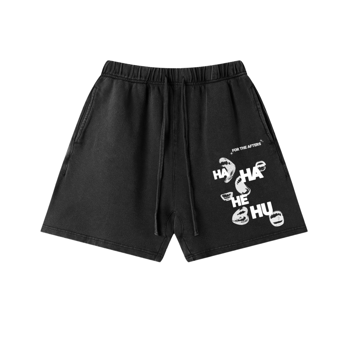 Ha Ha He Hu... Shorts :) | Unisex Vintage Wash Cotton Shorts