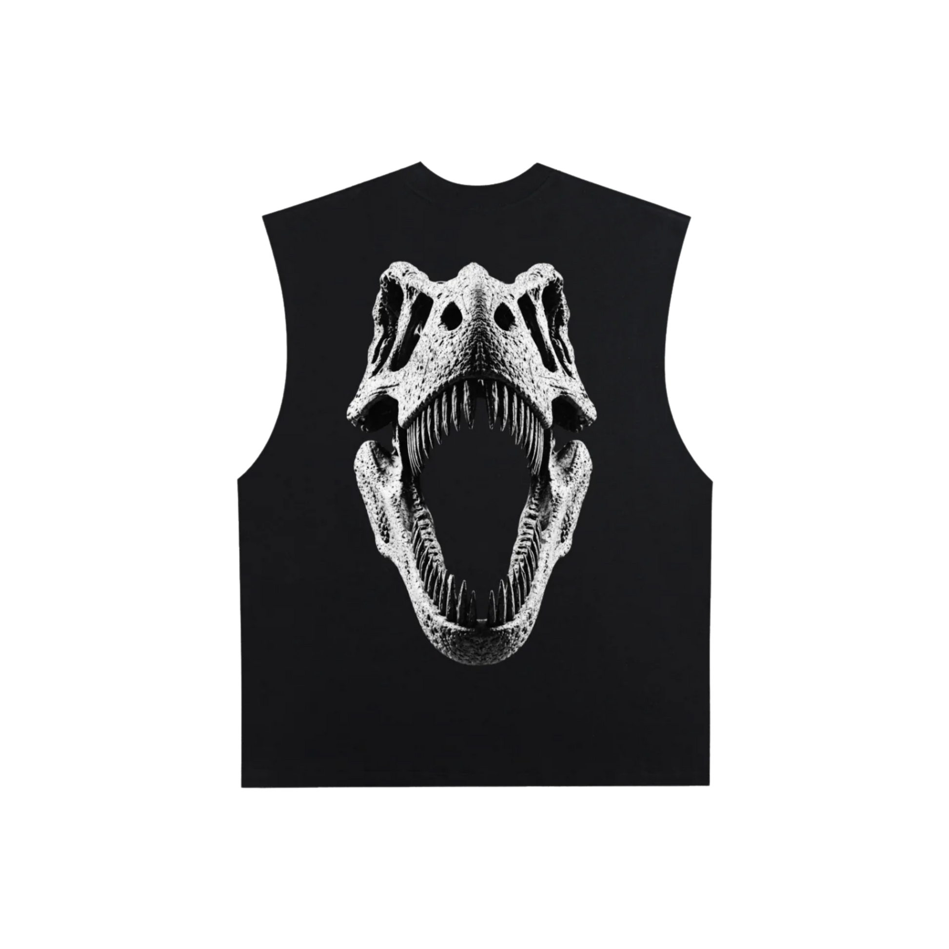 Bass Face | Raw Edge Cotton Tank Top