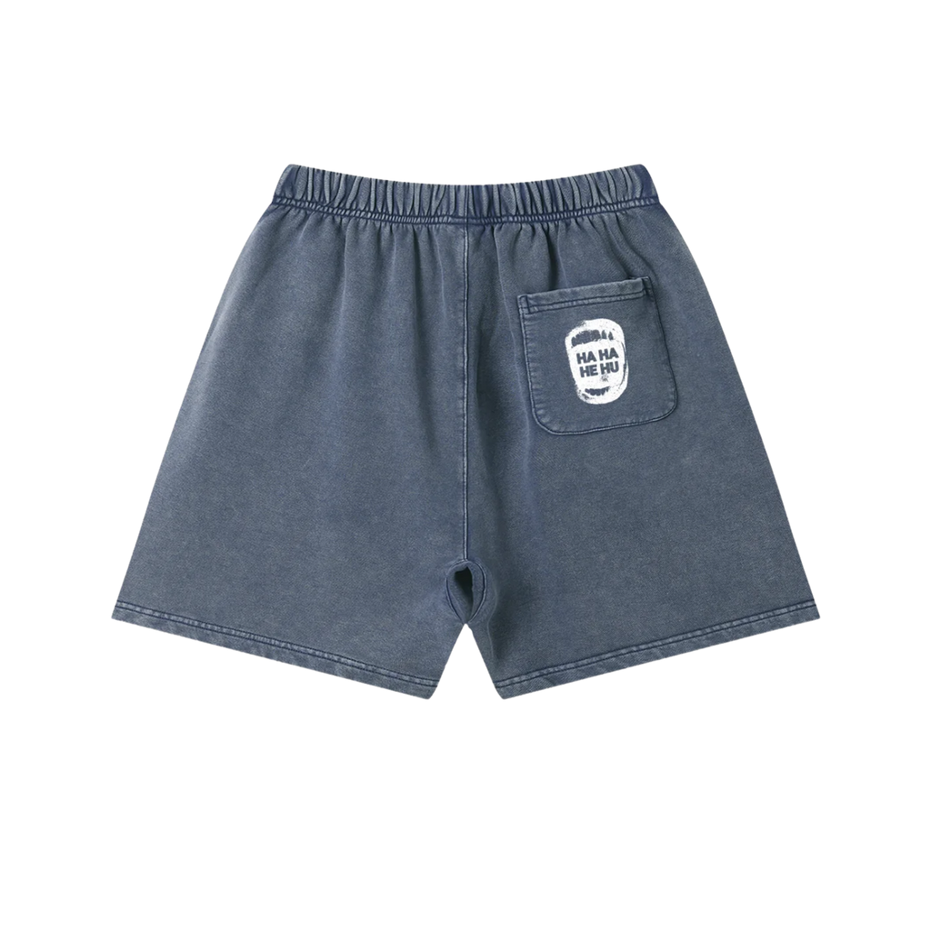 Ha Ha He Hu... Shorts :) | Unisex Vintage Wash Cotton Shorts