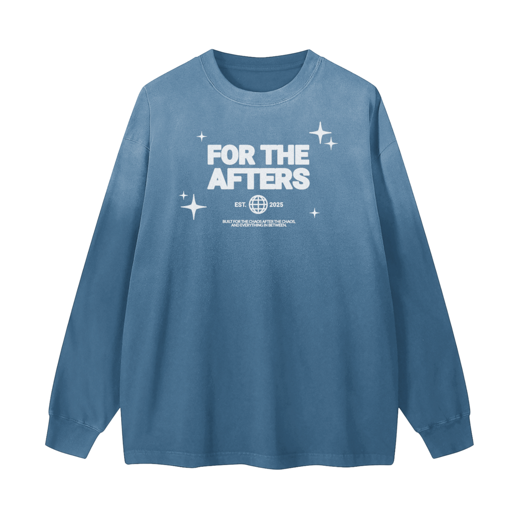 For the Afters | Gradient Washed Long Sleeve T-Shirt