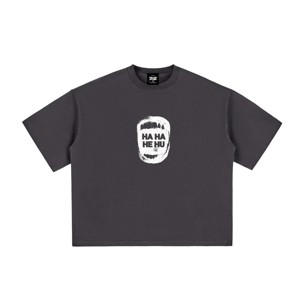 Ha Ha He Hu | Vintage Washed Boxy T-Shirt