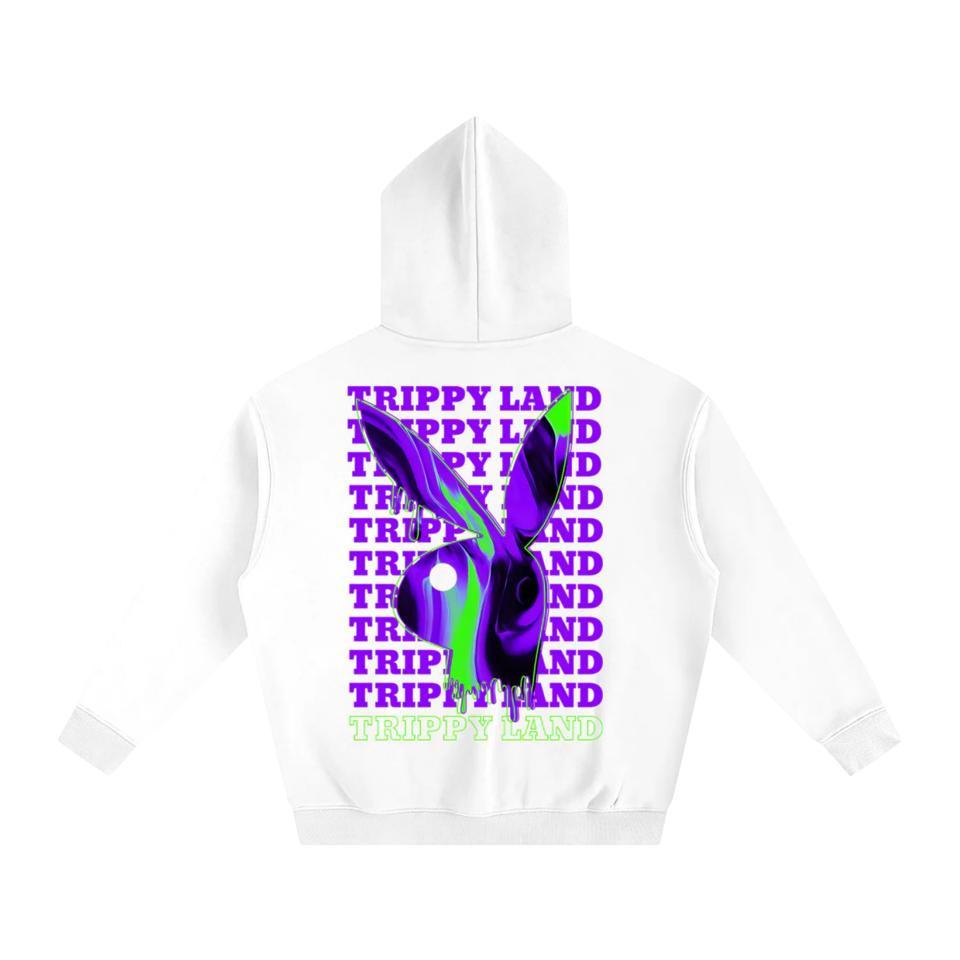 Trippy Land | Sweat à capuche polaire oversize