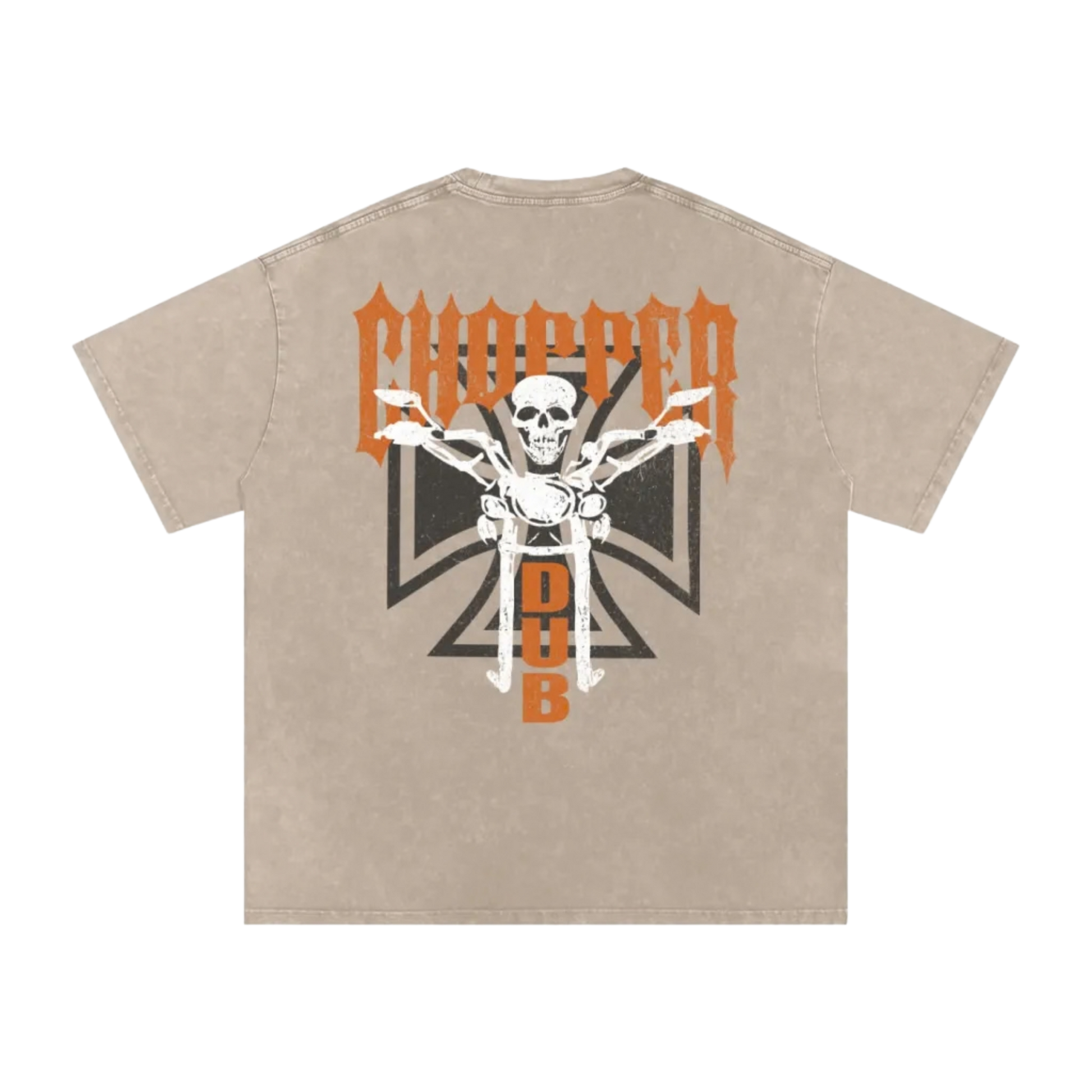 T-shirt délavé à l'acide Chopper Dub