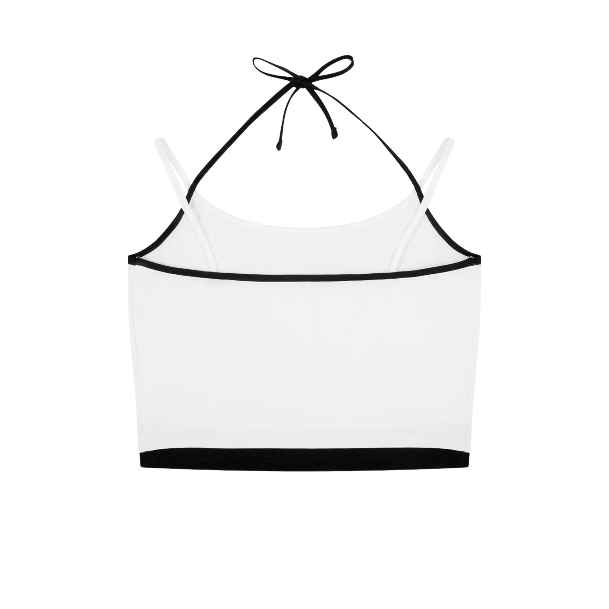 Bass Face | Contrast Binding Halter Tank Top