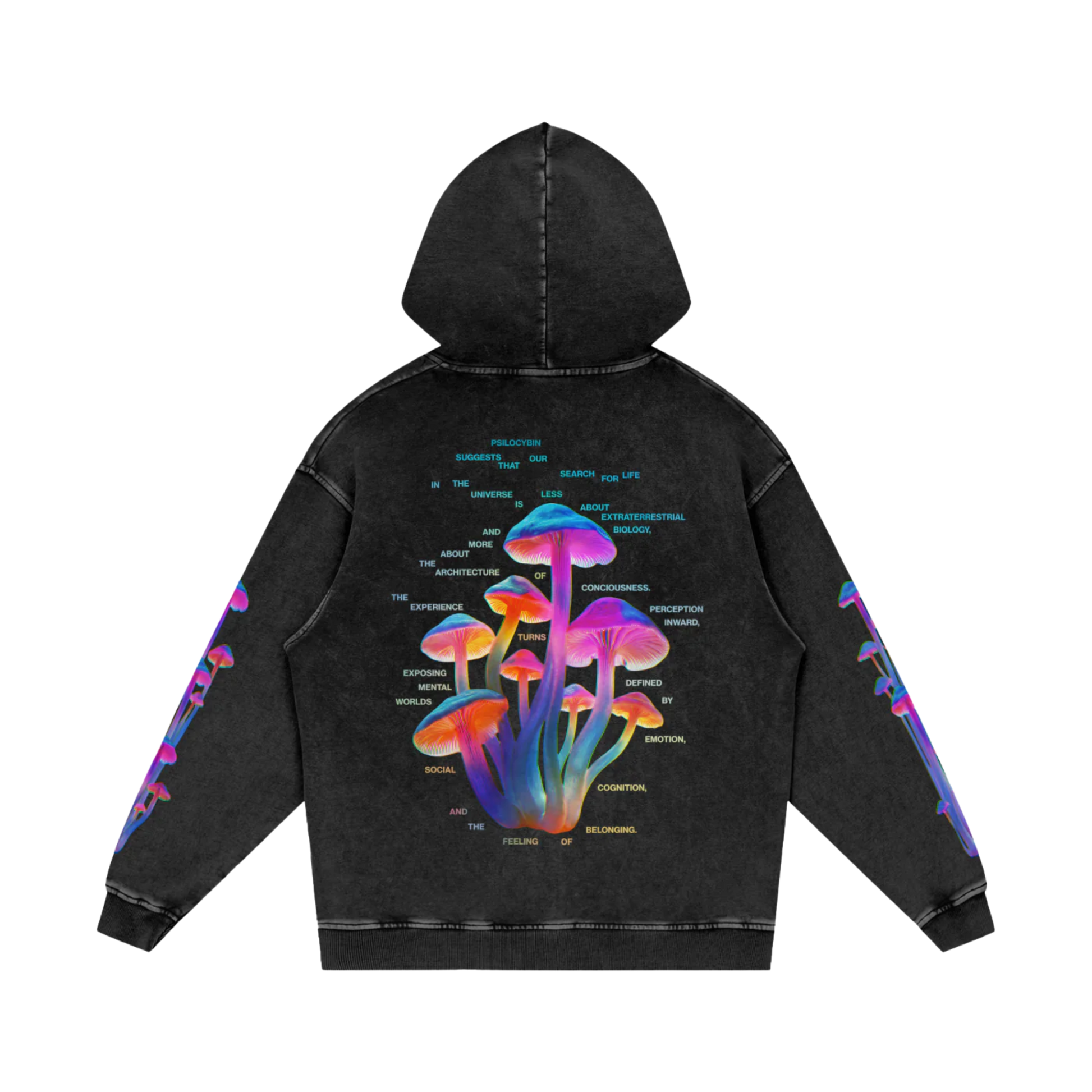 Psilocybin | Acid Washed Oversized Hoodie