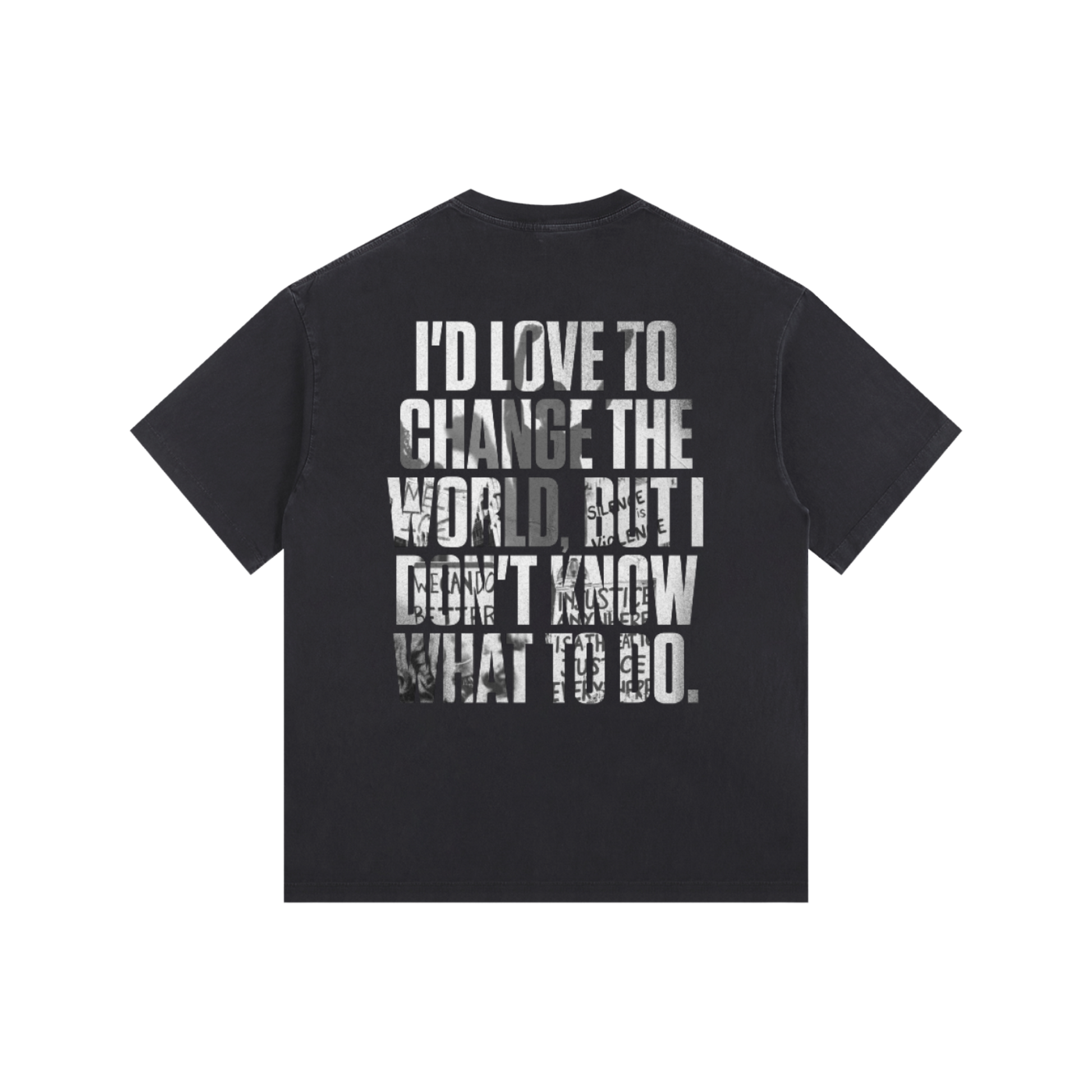 For the Humans | Vintage Washed Oversized Cotton T-Shirt