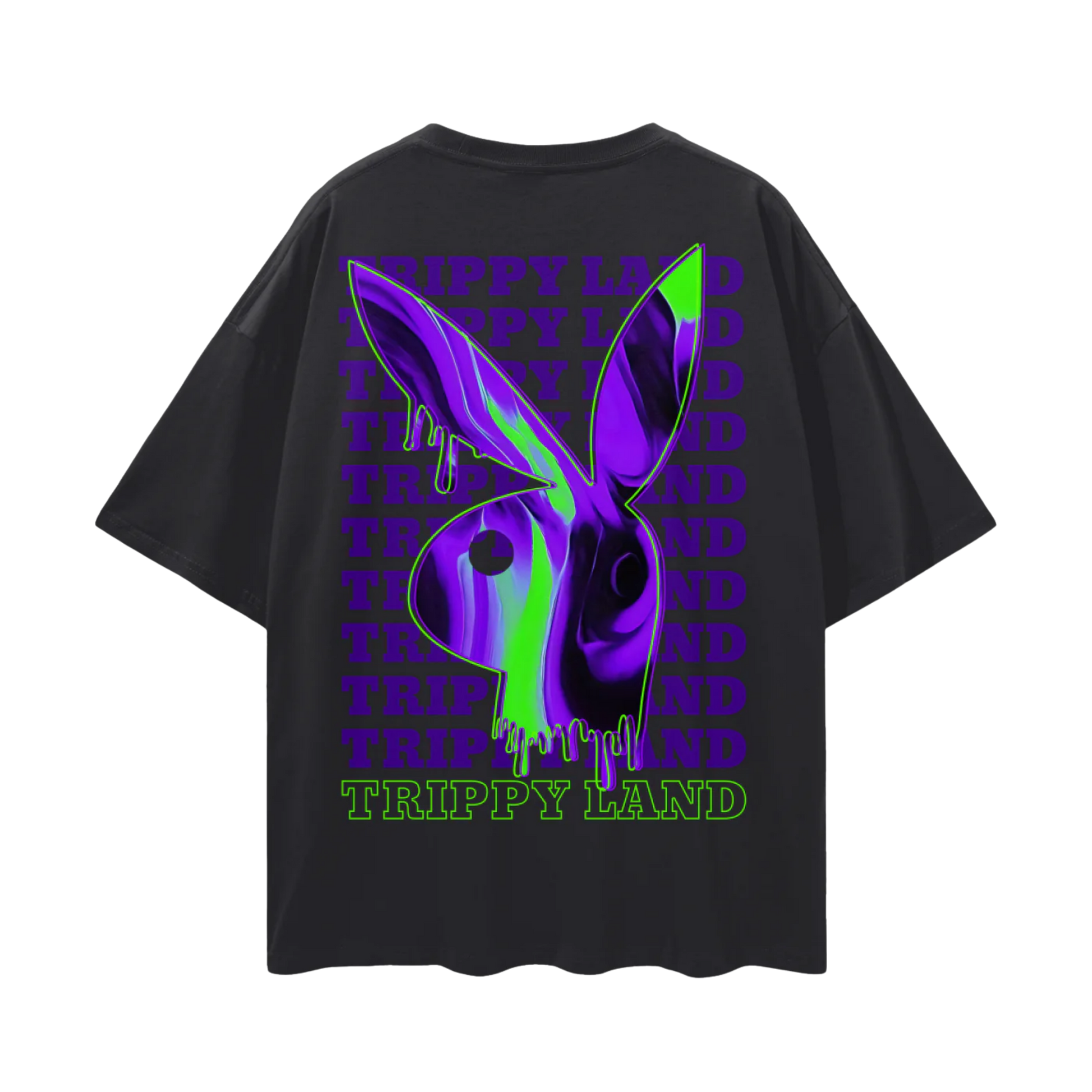 Trippy Land | Oversized Deep Drop Shoulder T-Shirt