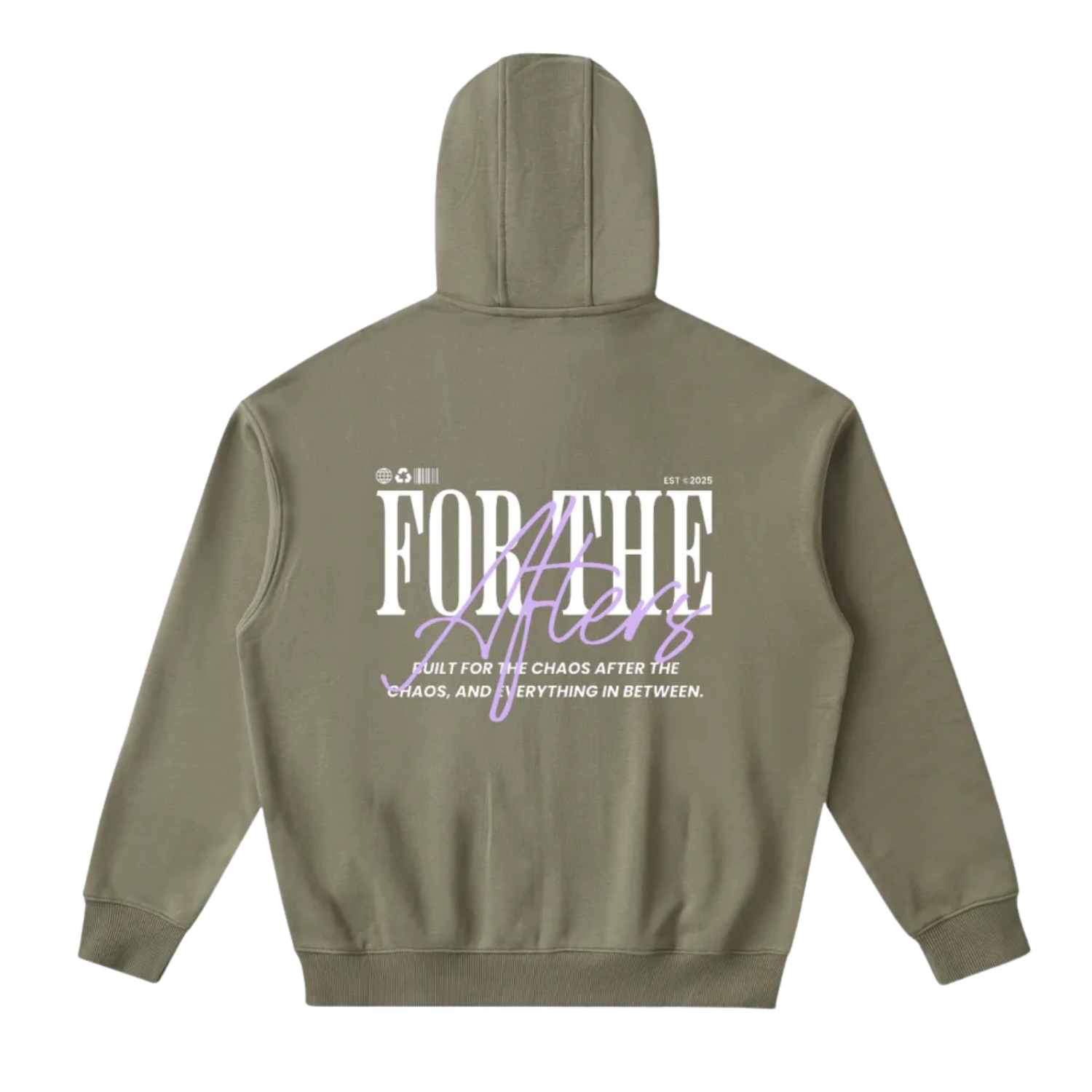 For the Afters | Drop-Shoulder Zip Up Hoodie