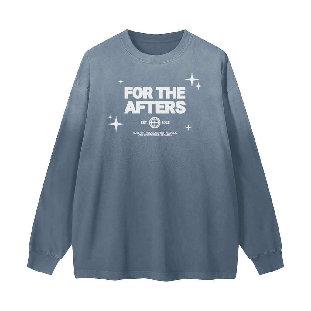 For the Afters | Gradient Washed Long Sleeve T-Shirt
