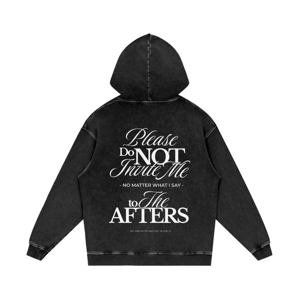 Je l'ai dit gentiment | Sweat à capuche oversize délavé
