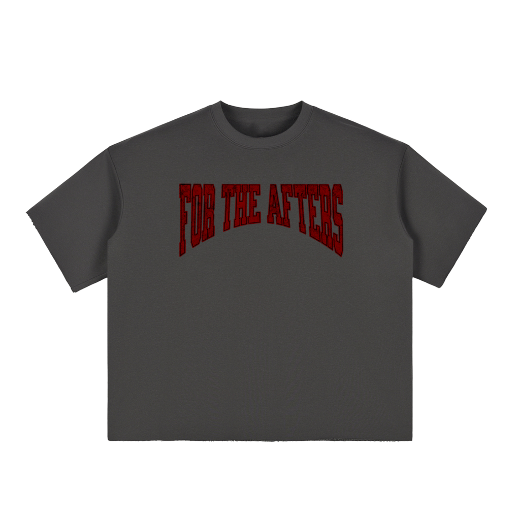 Rocky Rudeboy | Boxy Half-Sleeve Raw-Edge T-Shirt