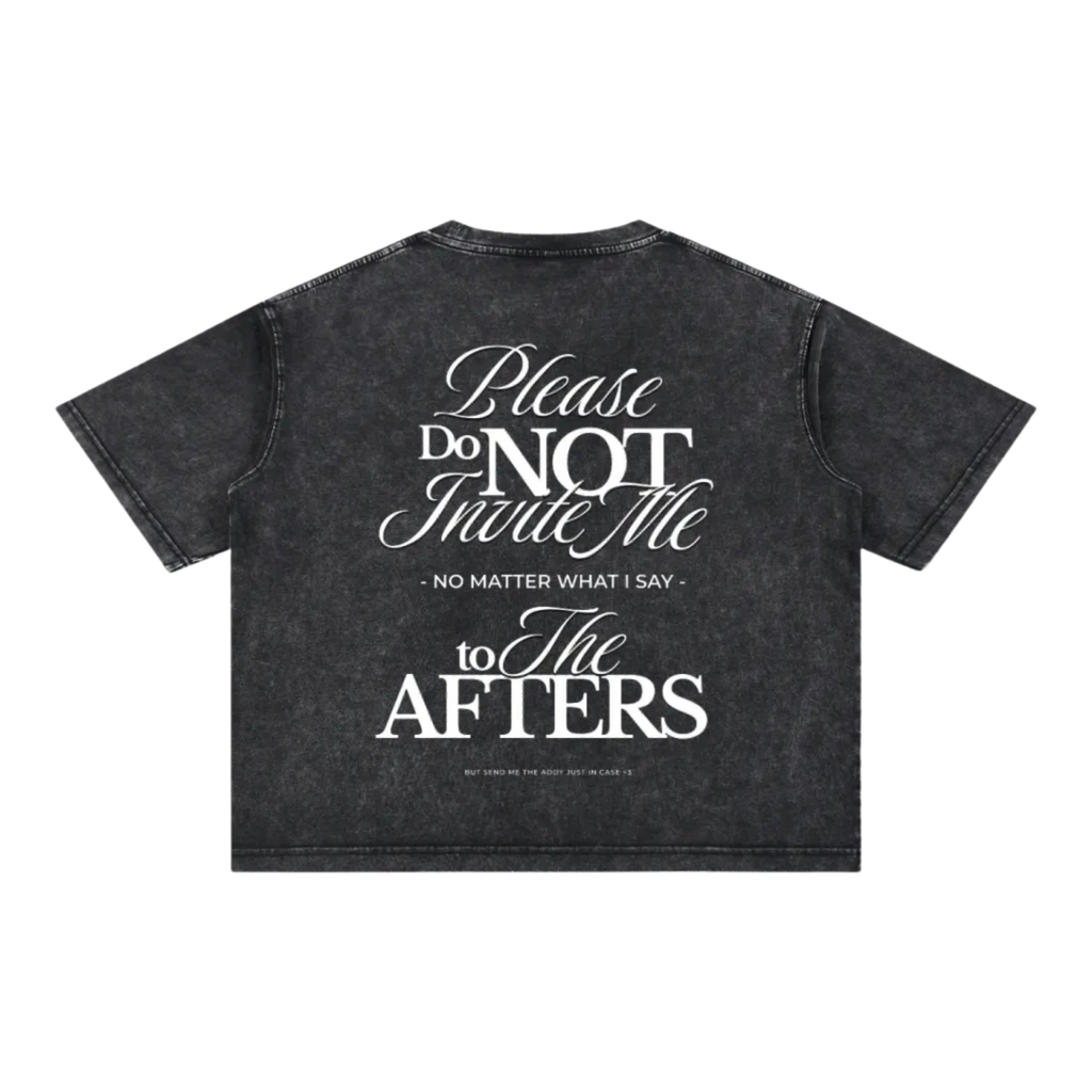 Je l'ai dit gentiment | T-shirt ample délavé aux minéraux