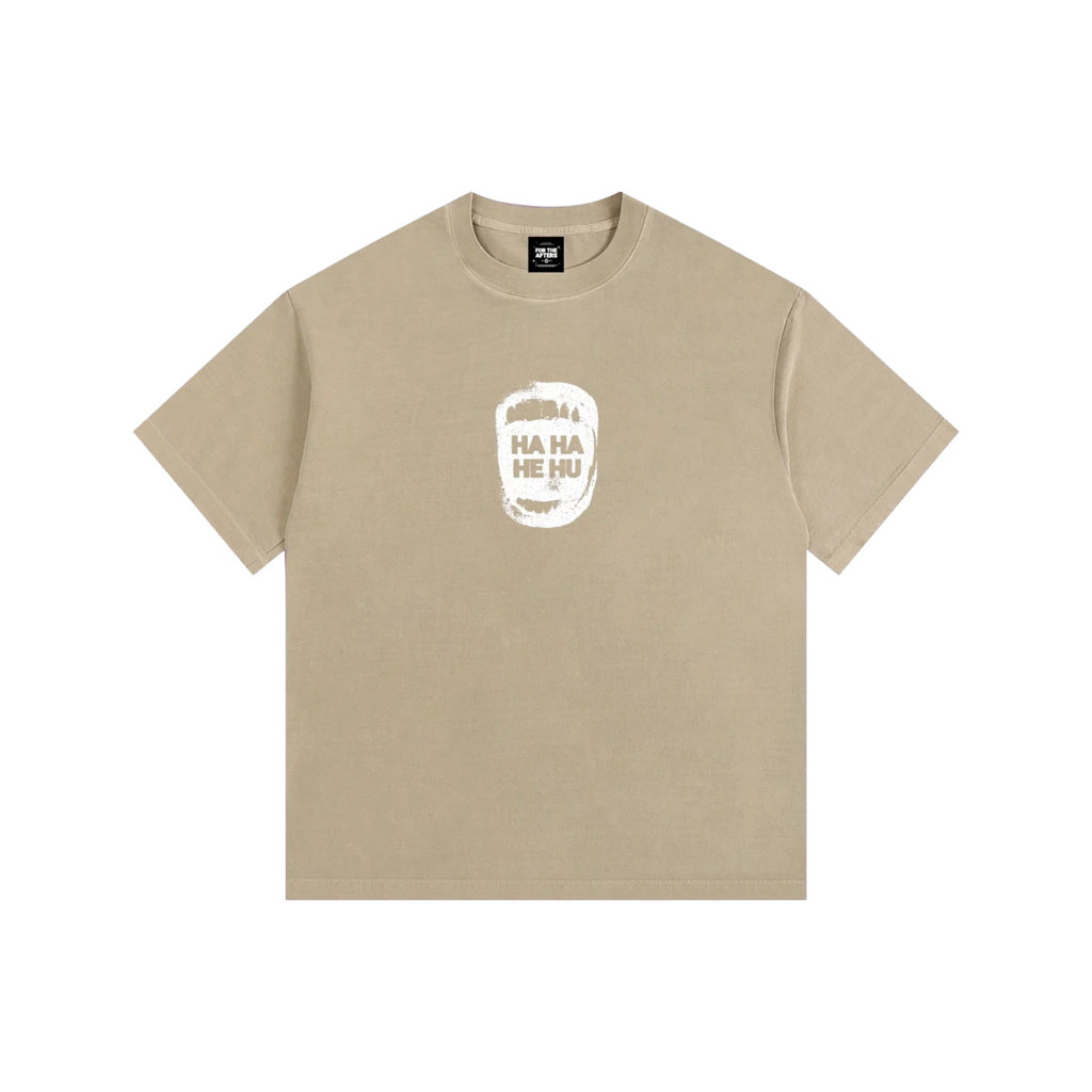Ha Ha He Hu | Vintage Washed Oversized T-Shirt