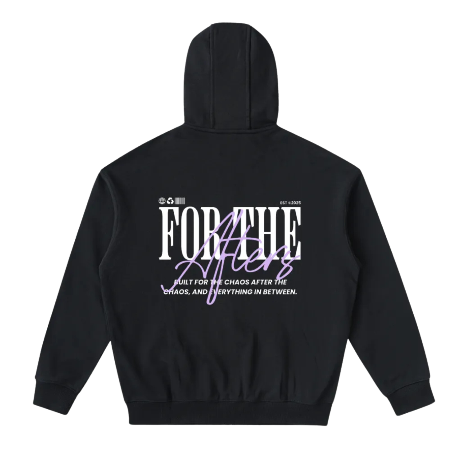 For the Afters | Drop-Shoulder Zip Up Hoodie
