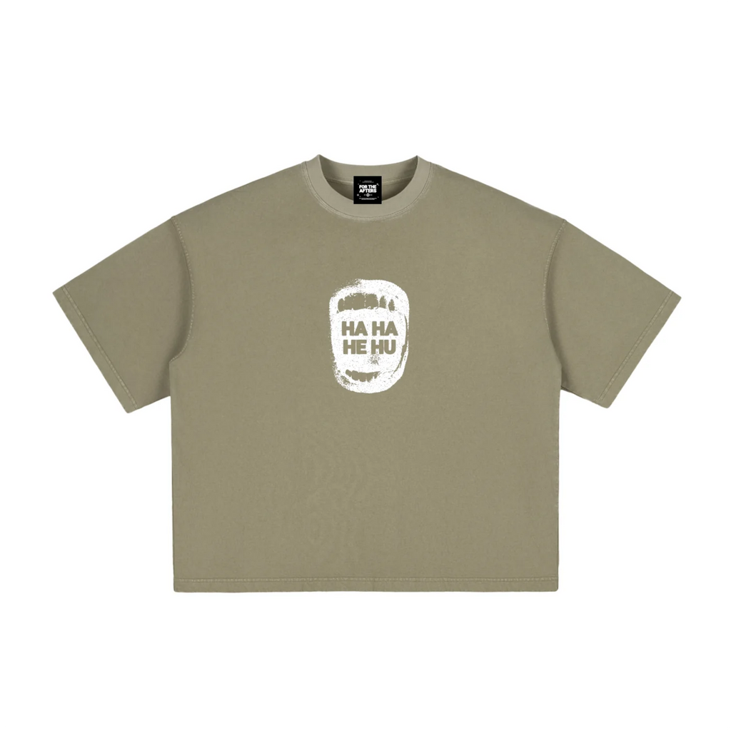 Ha Ha He Hu | Vintage Washed Boxy T-Shirt