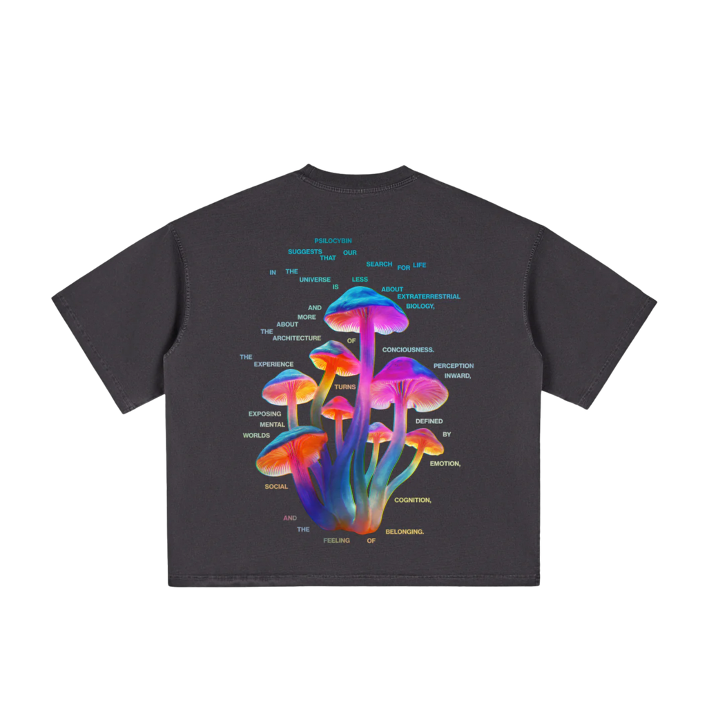 Psilocybine | T-shirt Boxy Vintage Délavé