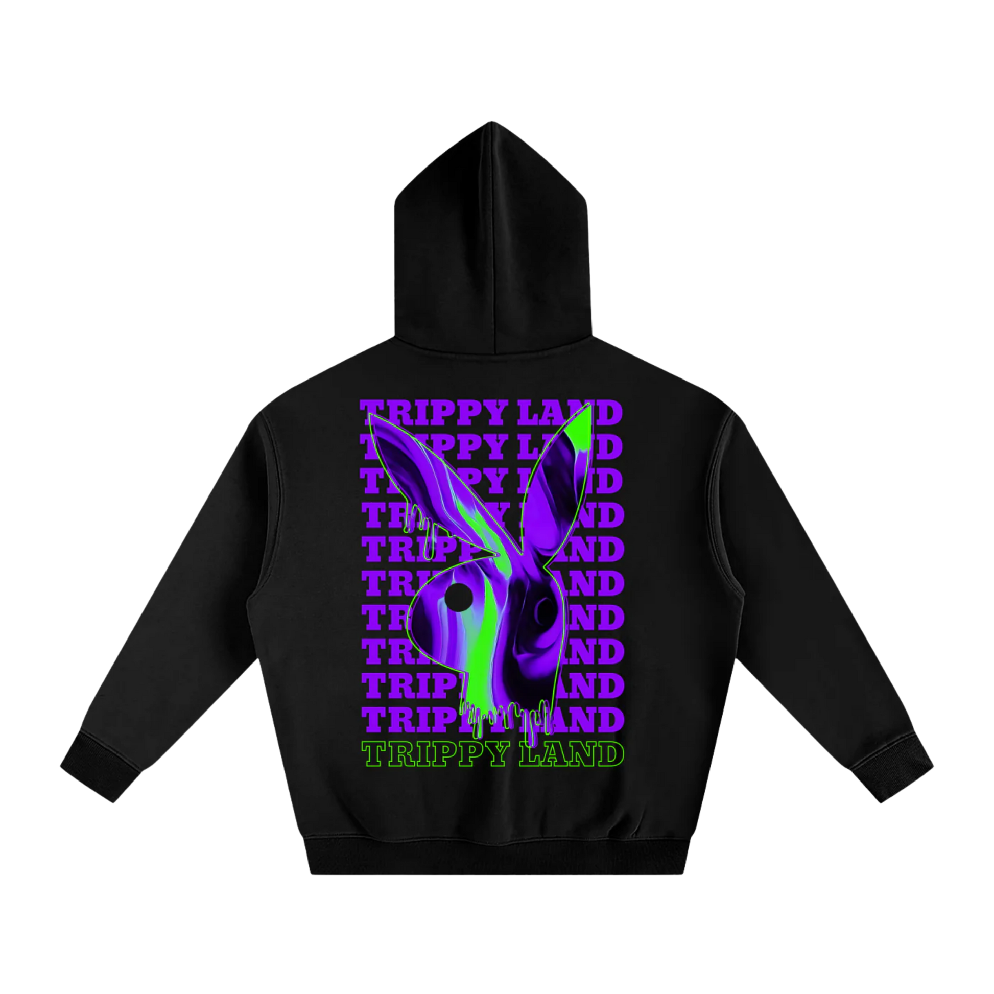 Trippy Land | Sweat à capuche polaire oversize