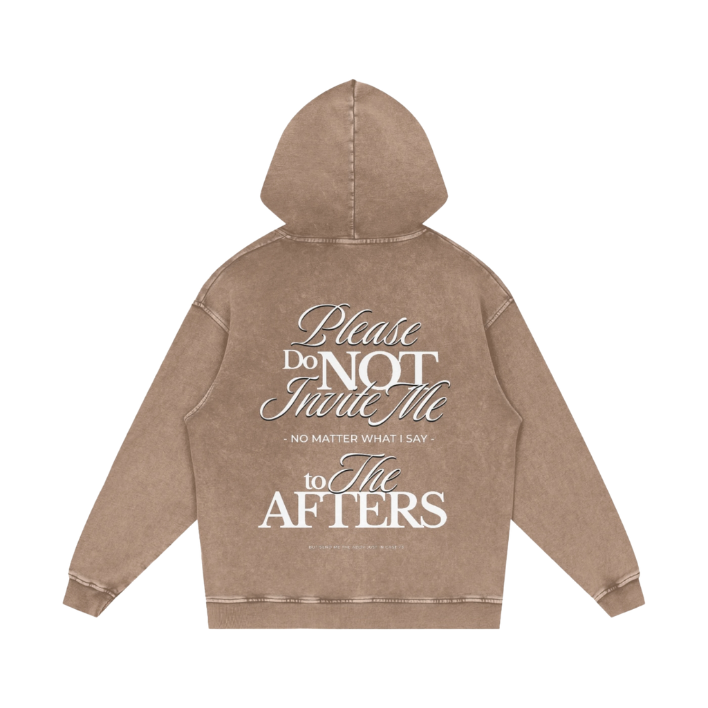 Je l'ai dit gentiment | Sweat à capuche oversize délavé