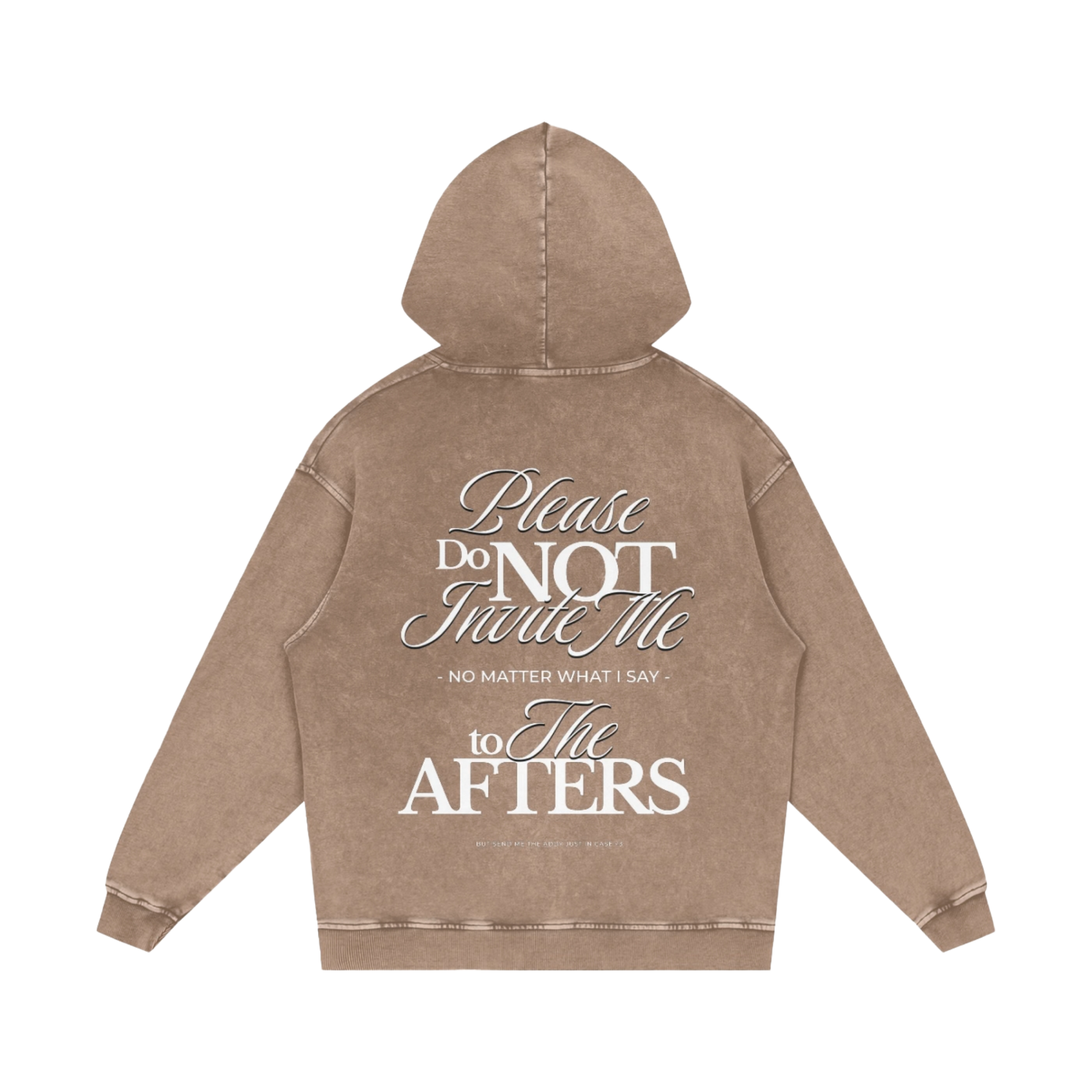 Je l'ai dit gentiment | Sweat à capuche oversize délavé