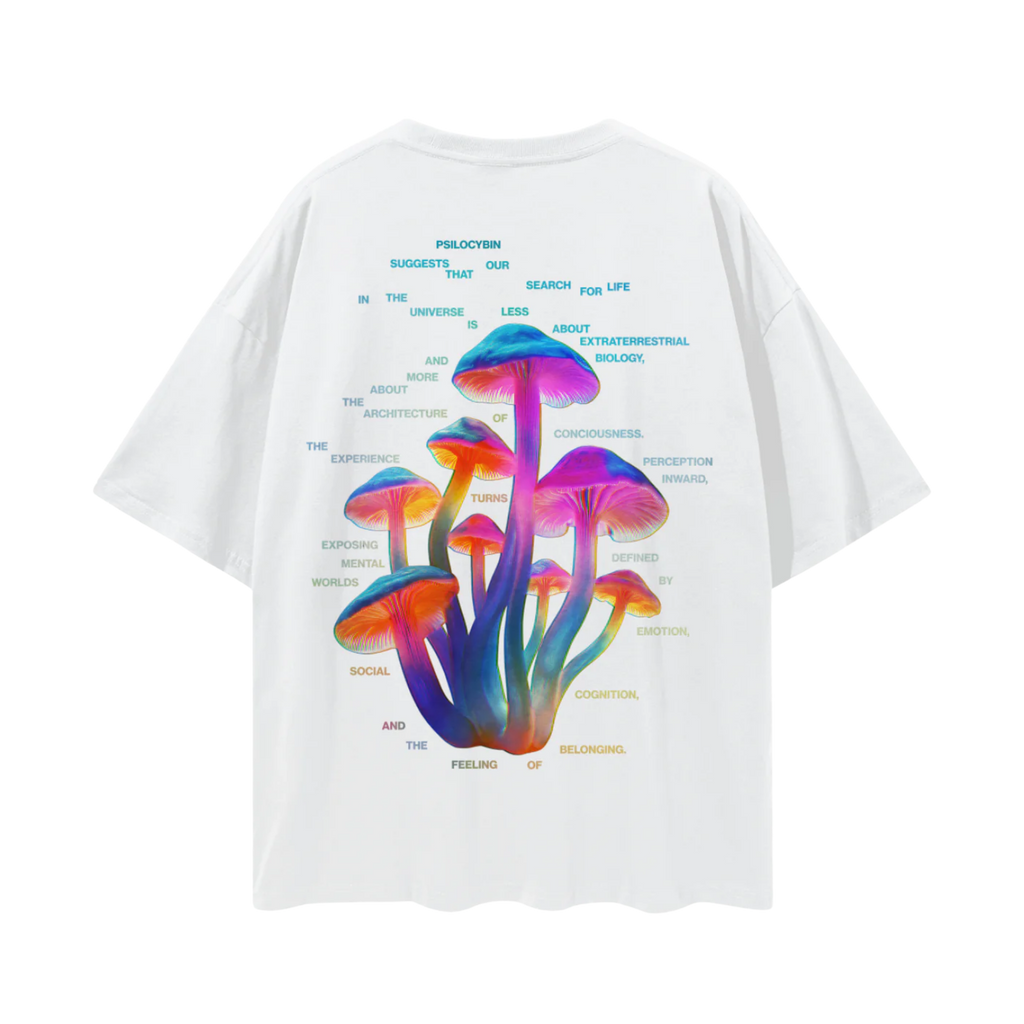 Psilocybine | T-shirt oversize avec épaules tombantes profondes